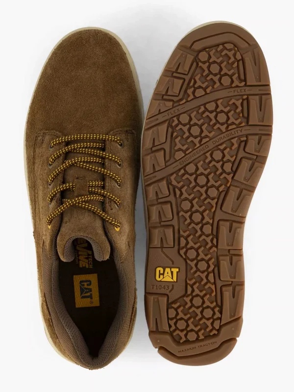 Heren Caterpillar Bruine Suede Sneaker