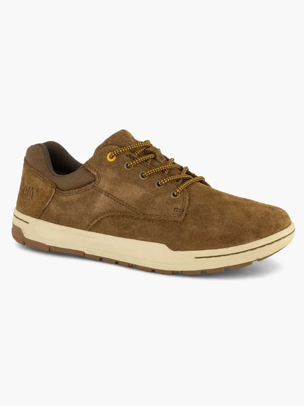 Heren Caterpillar Bruine Suede Sneaker