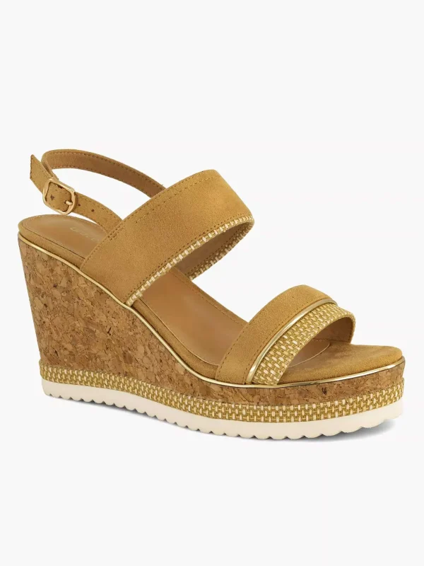 Dames Graceland Camel Sandalette