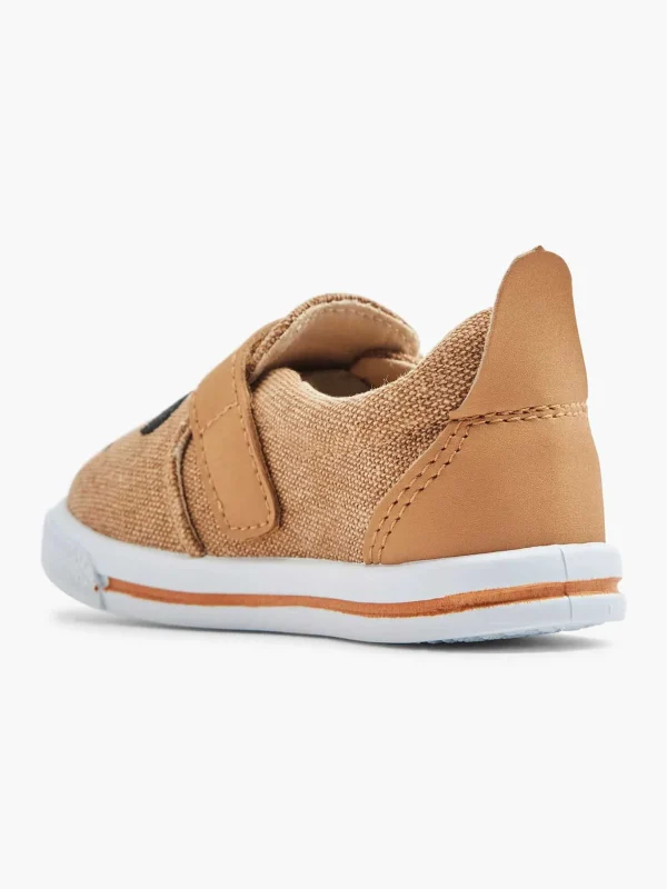 Kinderen Bobbi-Shoes Cognac Canvas Instapper Beer