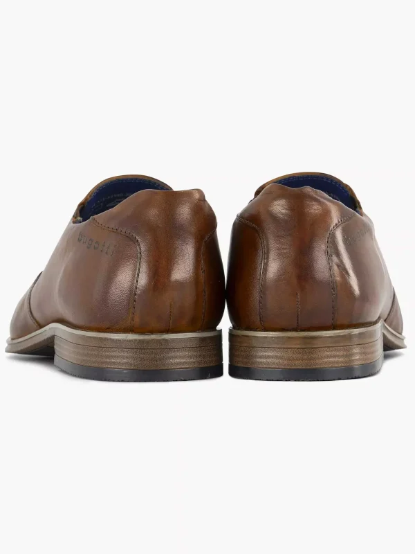 Heren Bugatti Cognac Leagro Slipper