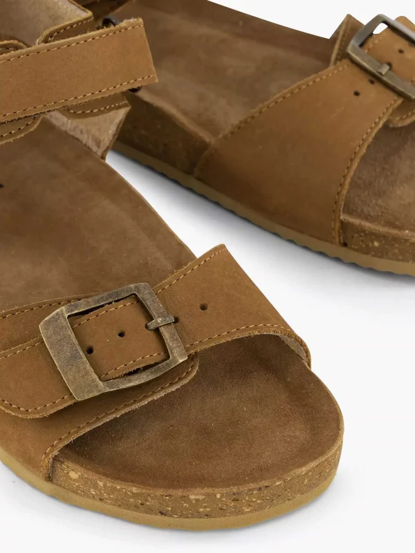 Kinderen Vty Cognac Leren Sandaal