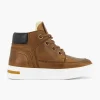 Kinderen Vty Cognac Leren Sneaker