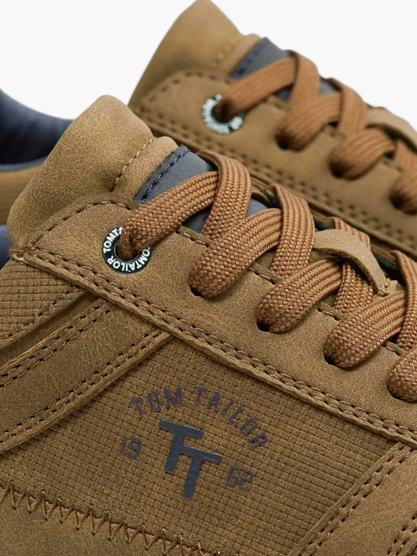 Heren TOM TAILOR Cognac Sneaker