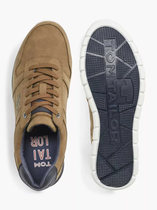 Heren TOM TAILOR Cognac Sneaker