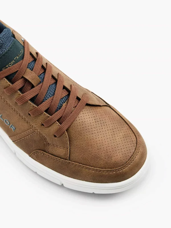 Heren TOM TAILOR Cognac Sneaker