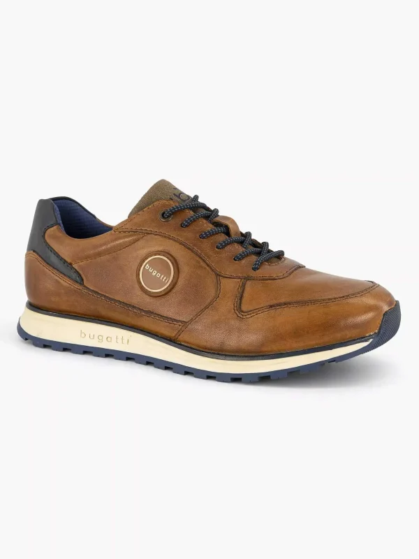 Heren Bugatti Cognac Sneaker Cirino