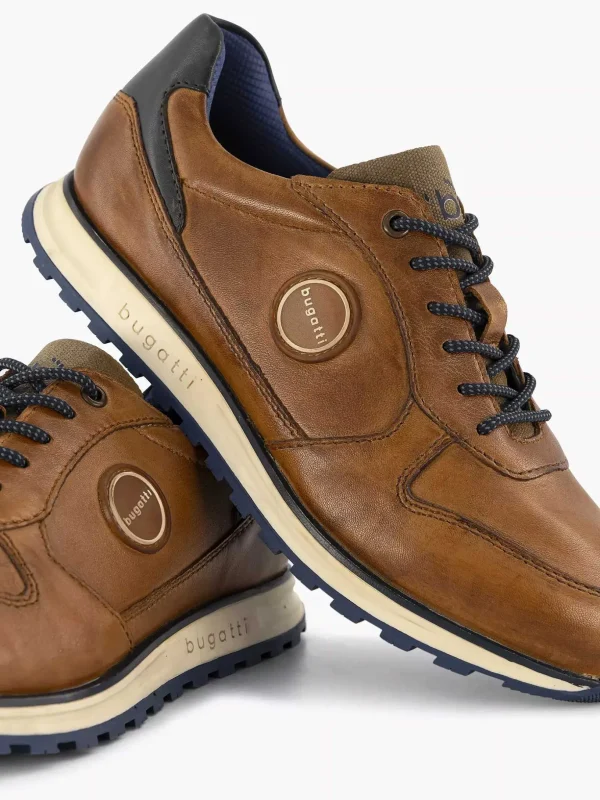 Heren Bugatti Cognac Sneaker Cirino