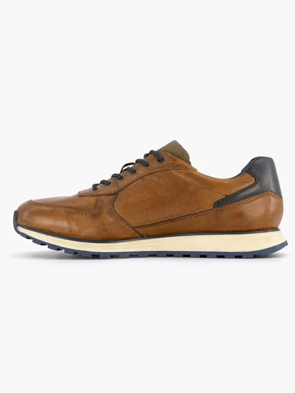 Heren Bugatti Cognac Sneaker Cirino