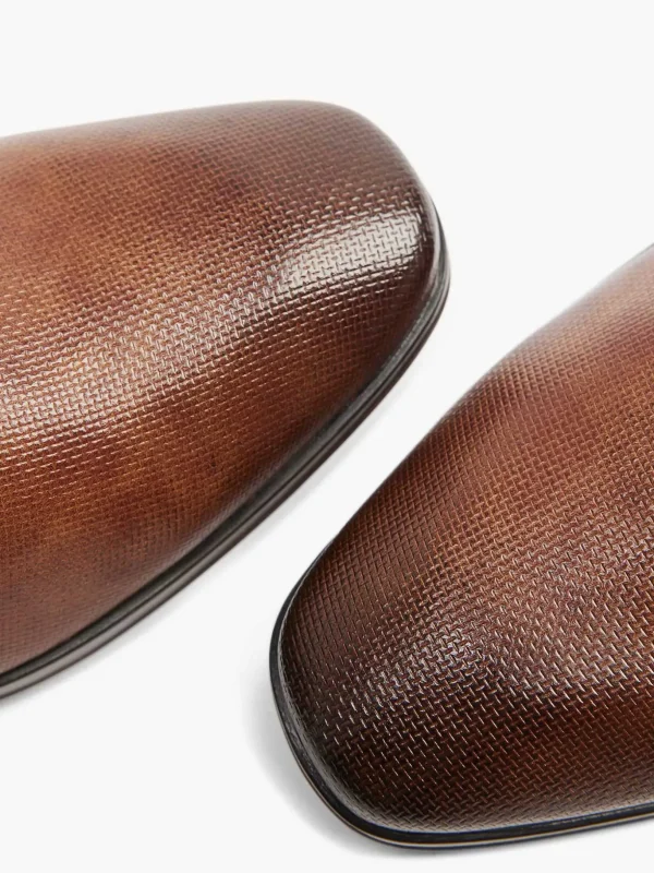 Heren AM SHOE Cognac Veterschoen