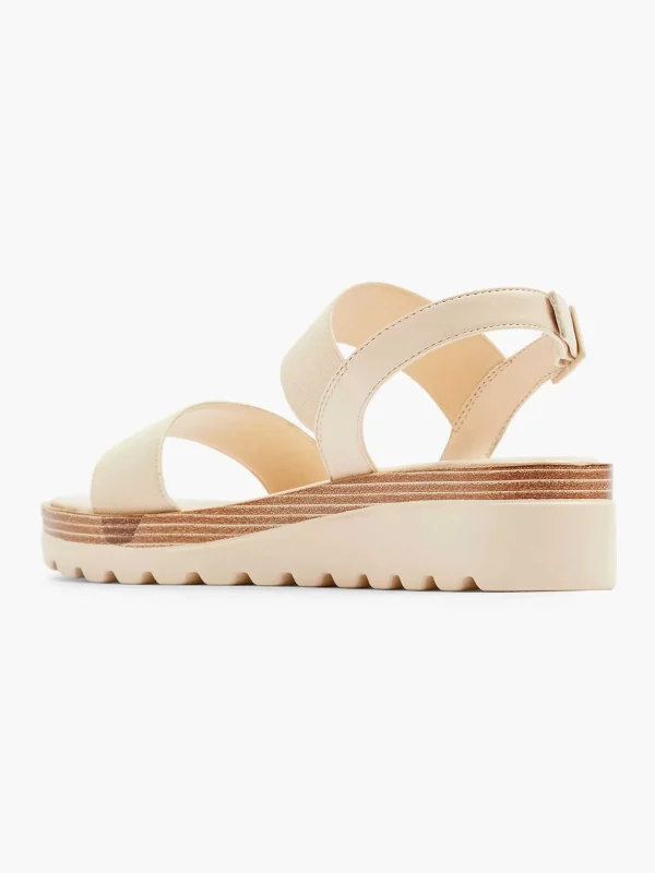 Dames Graceland Creme Platform Sandaal