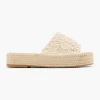 Dames Graceland Creme Platform Slipper