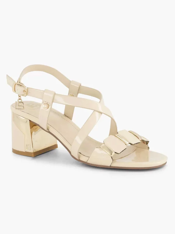 Dames Laura Biagiotti Creme Sandalette