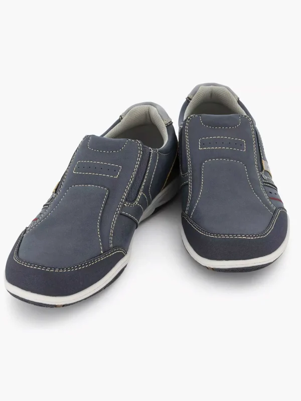 Heren Easy Street Donkerblauwe Comfort Instapper