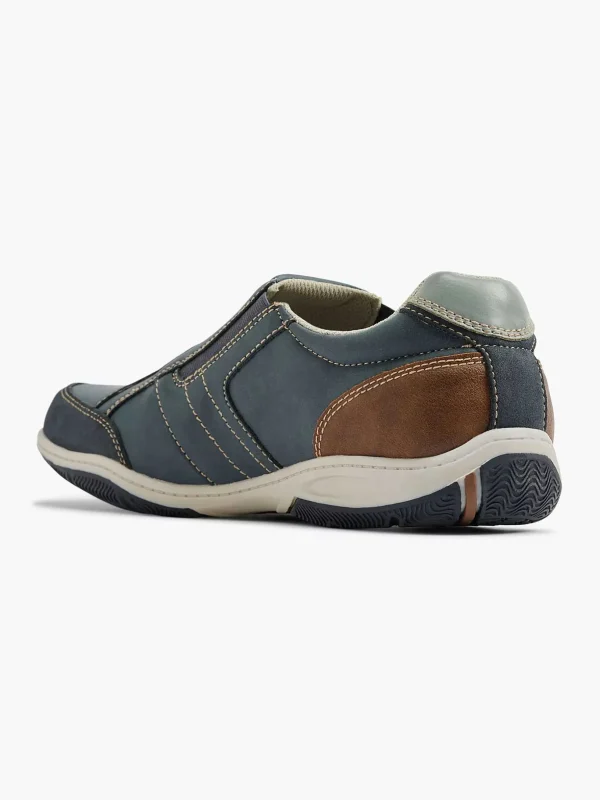 Heren Easy Street Donkerblauwe Comfort Instapper