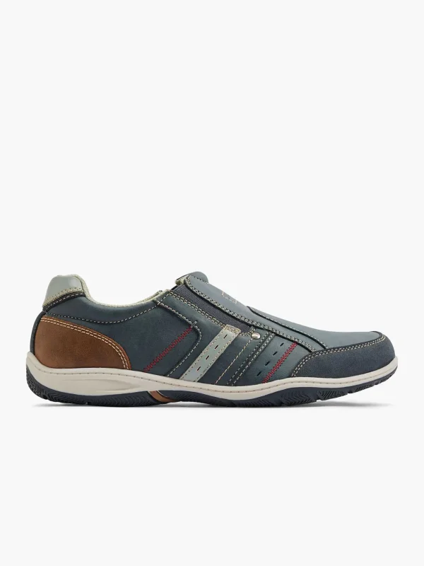 Heren Easy Street Donkerblauwe Comfort Instapper