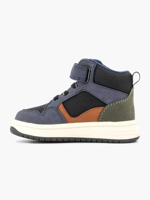Kinderen Vty Donkerblauwe Hoge Sneaker