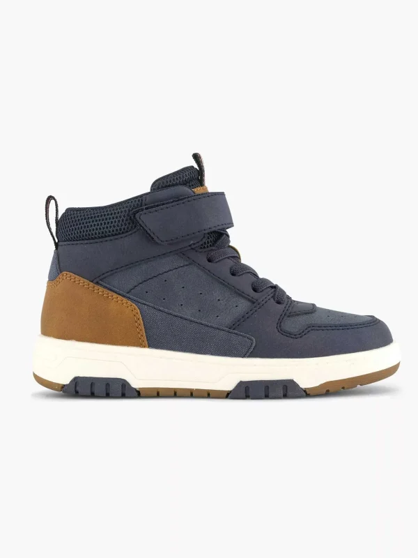 Kinderen Vty Donkerblauwe Hoge Sneaker