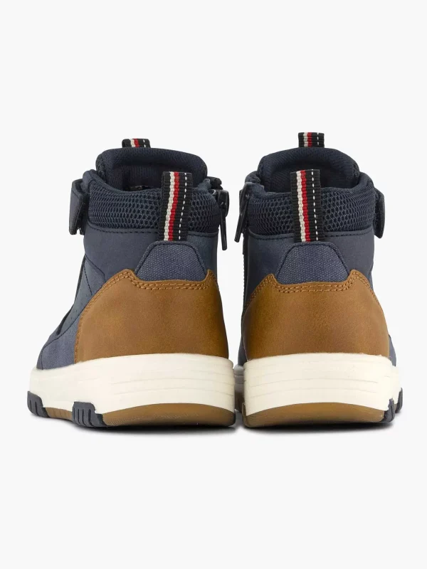 Kinderen Vty Donkerblauwe Hoge Sneaker