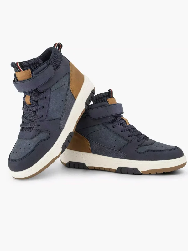Kinderen Vty Donkerblauwe Hoge Sneaker