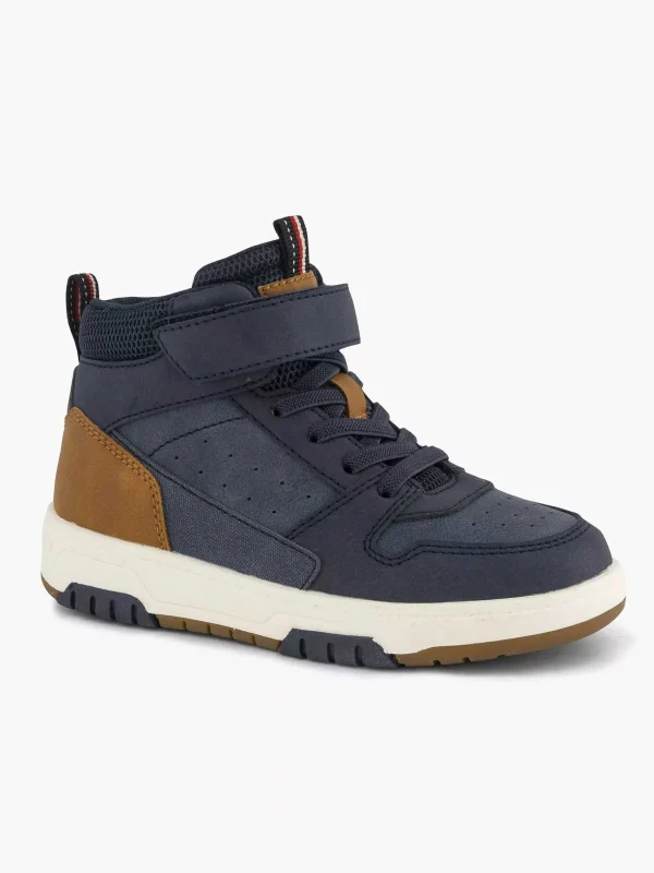 Kinderen Vty Donkerblauwe Hoge Sneaker