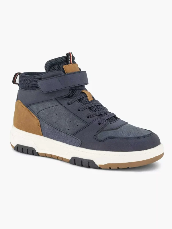 Kinderen Vty Donkerblauwe Hoge Sneaker