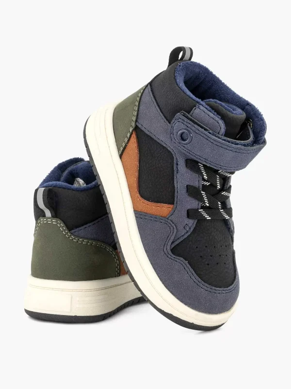 Kinderen Vty Donkerblauwe Hoge Sneaker