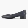 Dames Medicus Donkerblauwe Leren Comfort Pump