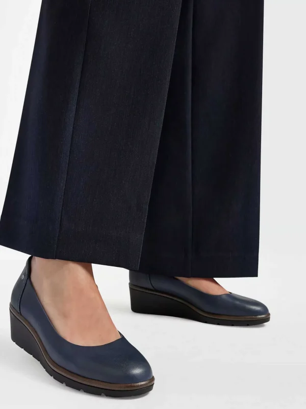 Dames Graceland Donkerblauwe Pump Sleehak