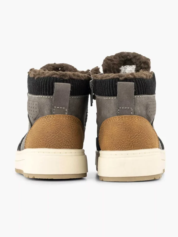 Kinderen Vty Donkerbruine Hoge Sneaker