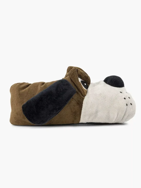 Kinderen Vty Donkerbruine Pantoffel Hond