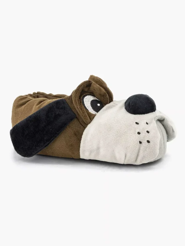 Kinderen Vty Donkerbruine Pantoffel Hond