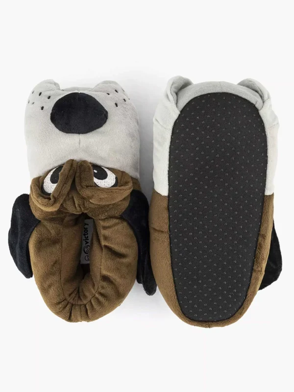 Kinderen Vty Donkerbruine Pantoffel Hond