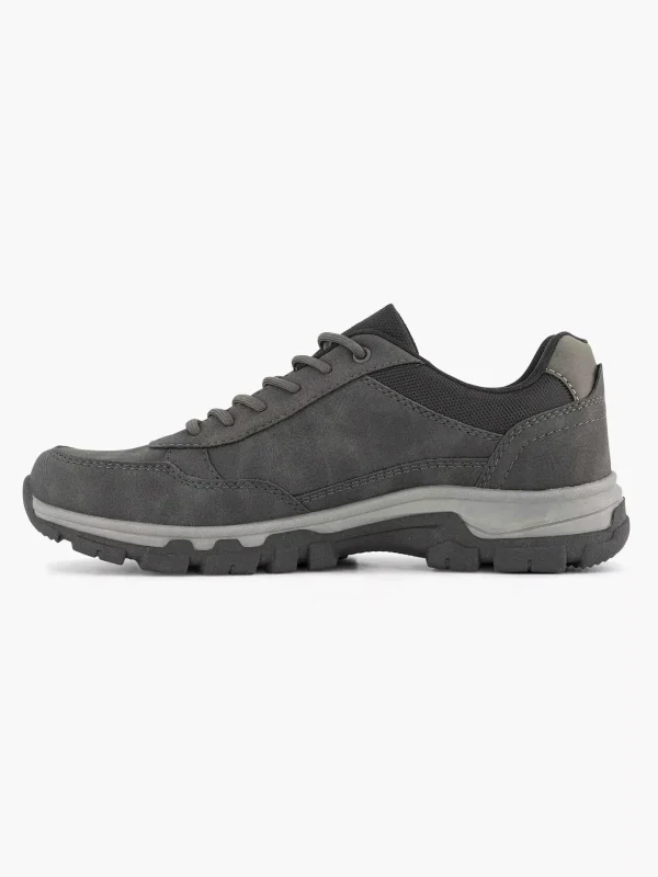 Heren Easy Street Donkergrijze Comfort Sneaker