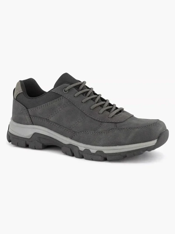 Heren Easy Street Donkergrijze Comfort Sneaker