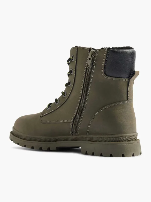 Kinderen Vty Donkergroene Veterboot