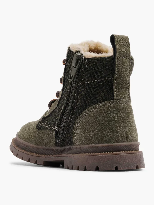 Kinderen Vty Donkergroene Veterboot