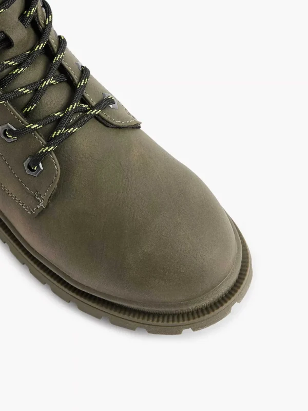 Kinderen Vty Donkergroene Veterboot