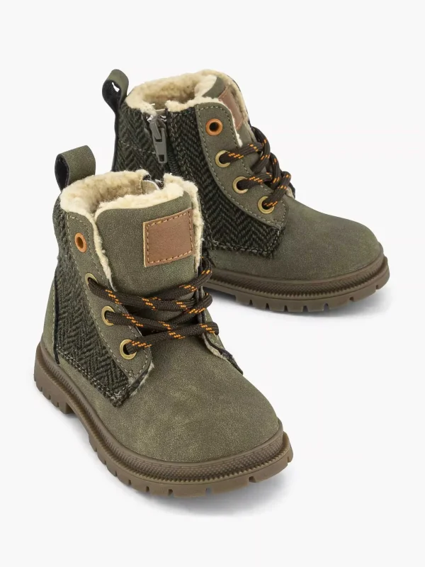 Kinderen Vty Donkergroene Veterboot