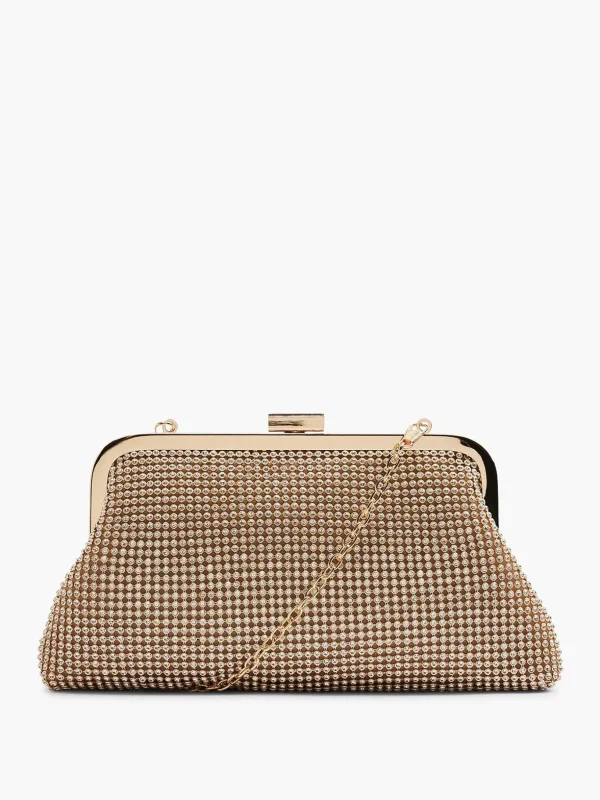 Dames Graceland Gouden Clutch Glitters