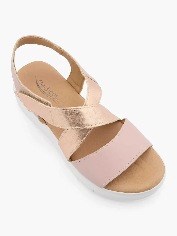 Dames Medicus Gouden Comfort Sandaal