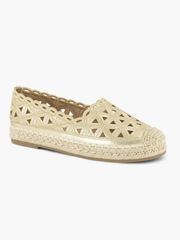 Dames Graceland Gouden Espadrille
