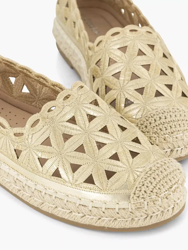 Dames Graceland Gouden Espadrille
