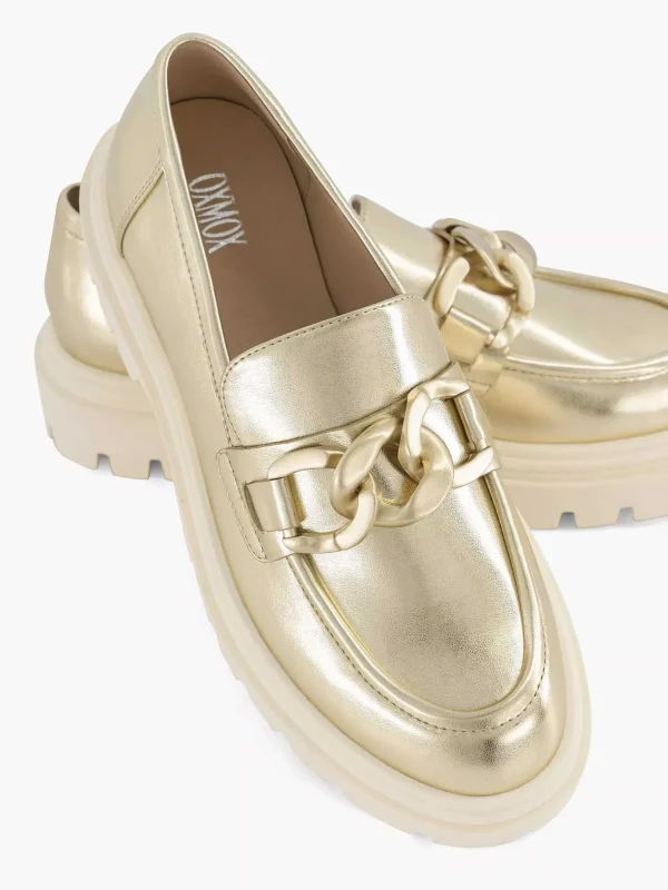 Dames Oxmox Gouden Metallic Chunky Loafer