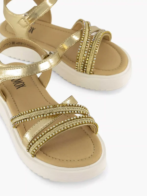 Kinderen Oxmox Gouden Platform Sandaal