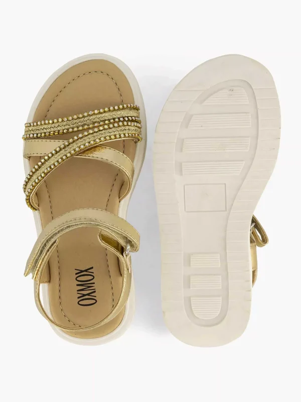 Kinderen Oxmox Gouden Platform Sandaal