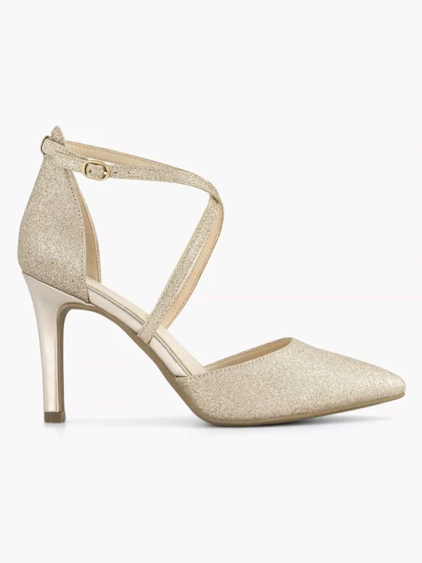 Dames Graceland Gouden Pump Glitter