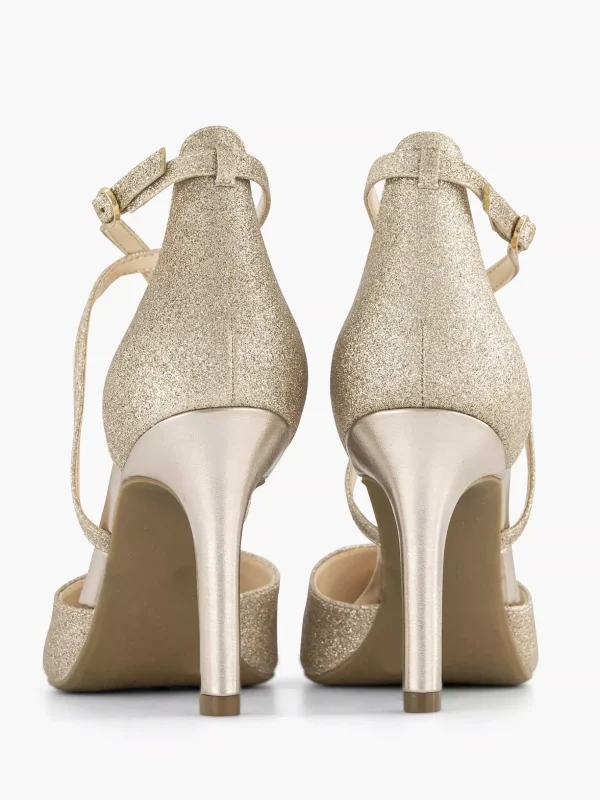 Dames Graceland Gouden Pump Glitter