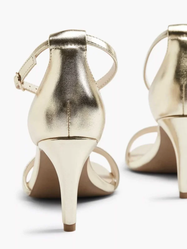 Dames Graceland Gouden Sandalette Metallic
