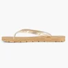 Dames Blue Fin Gouden Teenslipper